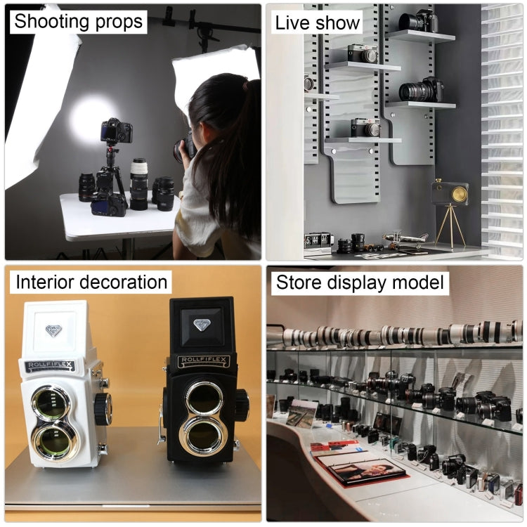 Double Reflex Camera Model Retro Camera Props Decorations Handheld Camera Model(Black (Original)) - Camera Model by buy2fix | Online Shopping UK | buy2fix