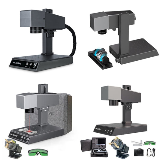 DAJA M1 Pro 2W Metal Nameplate High Precision Characters Laser Carving Machine, Style:M1pro+RT5 Rotating Shaft(EU Plug) by DAJA