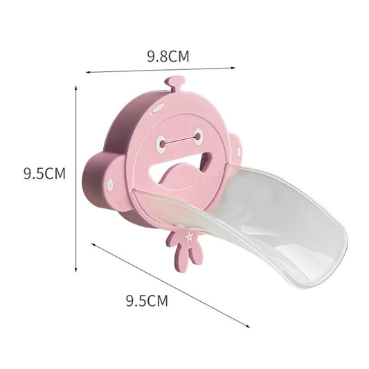 Silicone Monkey Shape Children Cartoon Faucet Water Sink Baby Hand Washing Auxiliary Extender(Pink) by buy2fix