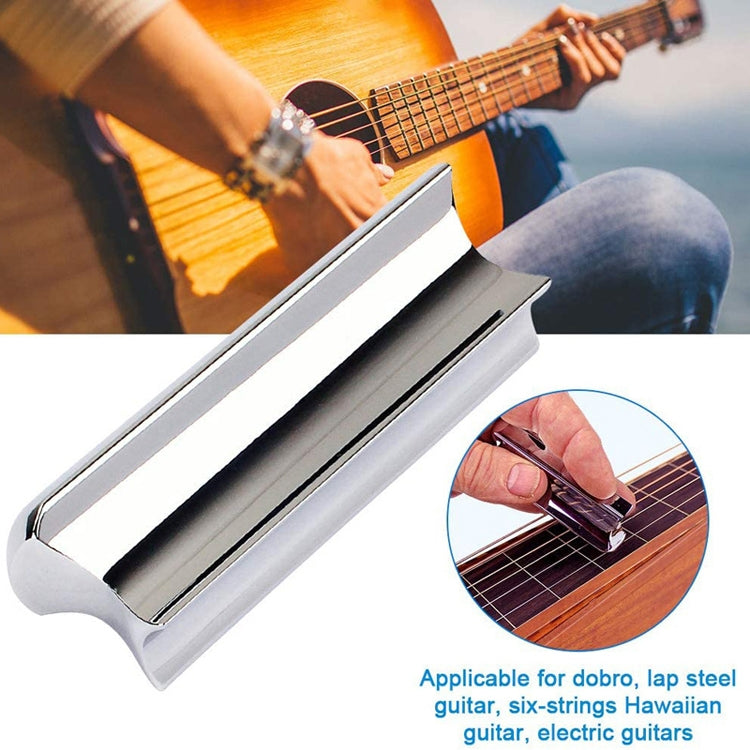 Metal Zinc Alloy Solid Guitar Slider Folk Slide Block, Size:70mm(Gold) - Guitar Tuner Accessories by buy2fix | Online Shopping UK | buy2fix
