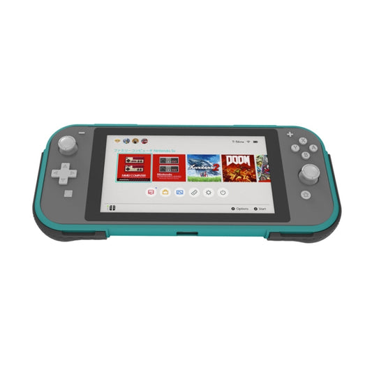 For Switch Lite Protective Shell Game Card Box Protective Sleeve Bracket Grip(Black and green) by buy2fix