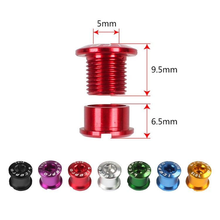 5 PCS Litepro Mountain Bike Bicycle Plate Nail Sprocket Plate Screw Folding Bike Modified Single Plate Nail(Blue) - Screws by Litepro | Online Shopping UK | buy2fix