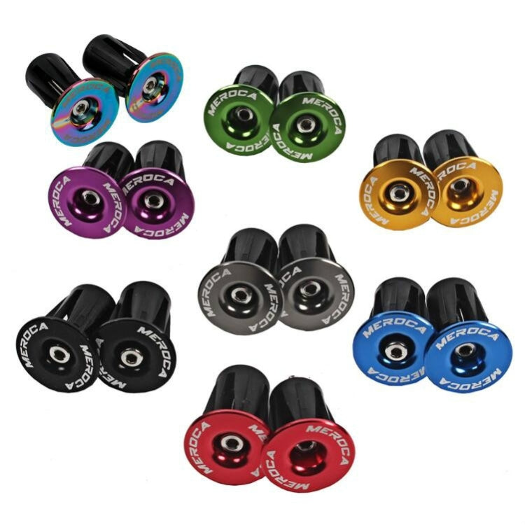 1pair MEROCA Mountain Bike Expansion Lock Bar Plug Road Bike Bicycle Bar Plug End Cover, Color: Red by MEROCA