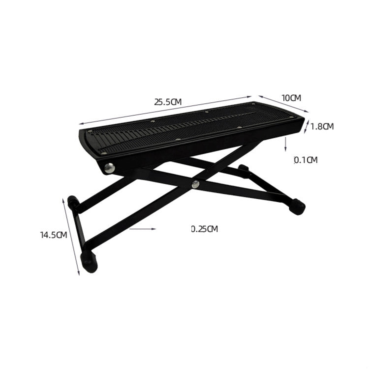 6-speed Adjustable Guitar Footrest Non-slip Panel Guitar Playing Pedal - String Instrument Accessories by buy2fix | Online Shopping UK | buy2fix