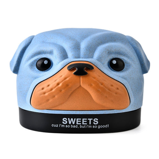 Creative Wheat Bobbi Dog Tissue Box Living Room Bedroom Desktop Pumping Paper Roll Paper Storage Box(Blue) by buy2fix
