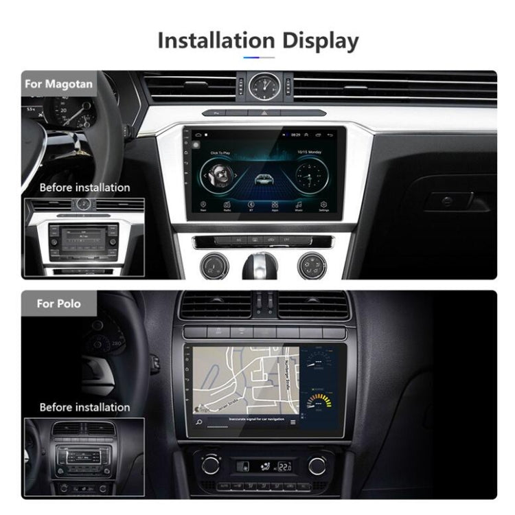 Universal Machine Android Smart Navigation Car Navigation DVD Reversing Video Integrated Machine, Size:10inch 2+16G, Specification:Standard+8 Lights Camera by buy2fix