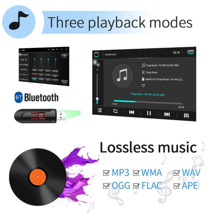 Universal Machine Android Smart Navigation Car Navigation DVD Reversing Video Integrated Machine, Size:10inch 2+32G, Specification:Standard+12 Lights Camera - Car DVD by buy2fix | Online Shopping UK | buy2fix