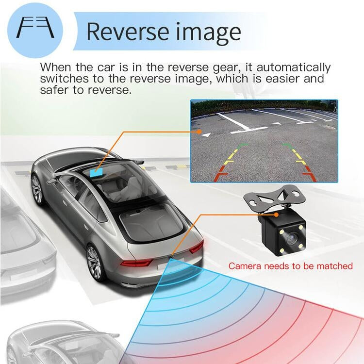 Universal Machine Android Smart Navigation Car Navigation DVD Reversing Video Integrated Machine, Size:10inch 2+32G, Specification:Standard+12 Lights Camera - Car DVD by buy2fix | Online Shopping UK | buy2fix