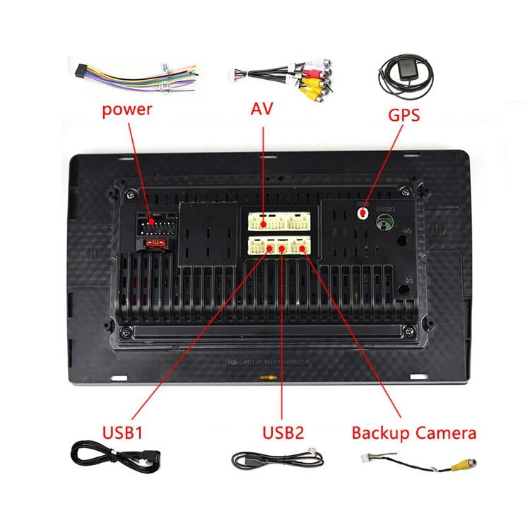 Universal Machine Android Smart Navigation Car Navigation DVD Reversing Video Integrated Machine, Size:10inch 2+32G, Specification:Standard+12 Lights Camera - Car DVD by buy2fix | Online Shopping UK | buy2fix