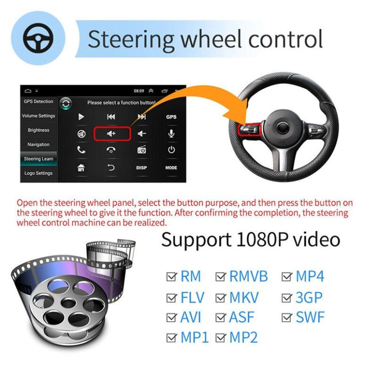 Universal Machine Android Smart Navigation Car Navigation DVD Reversing Video Integrated Machine, Size:10inch 2+32G, Specification:Standard+12 Lights Camera - Car DVD by buy2fix | Online Shopping UK | buy2fix