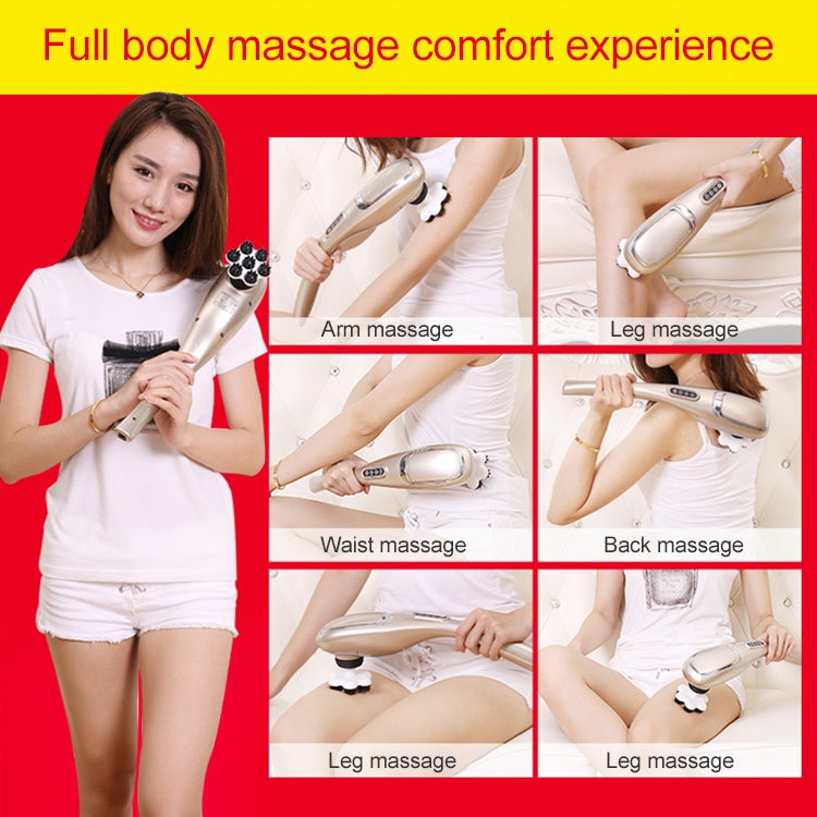 Rechargeable Dolphin Massager Electric Cervical Massage Stick A10 Straight Plug, Plug Type:US Plug by buy2fix