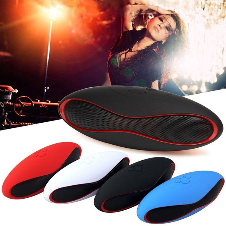 3D Stereo Mini Rugby Shape Bluetooth Speaker with TF Card Slot(Black) - Mini Speaker by buy2fix | Online Shopping UK | buy2fix