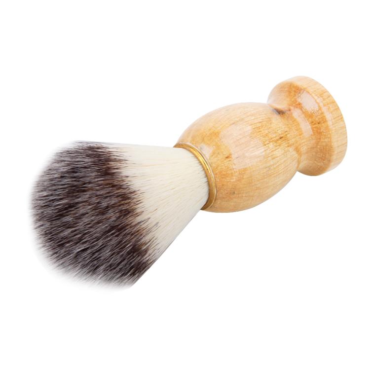 Wood Handle Hair Shaving Brush Facial Beard Cleaning Appliance Shave Salon Badger Hair Tool Razor Brush - Hair Trimmer by buy2fix | Online Shopping UK | buy2fix