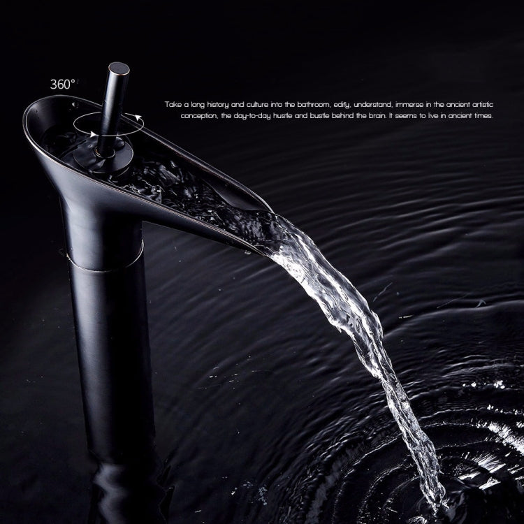 Bathroom Faucet Washbasin Waterfall Hot & Cold Faucet, Specification:84535 High Type - Faucets & Accessories by buy2fix | Online Shopping UK | buy2fix