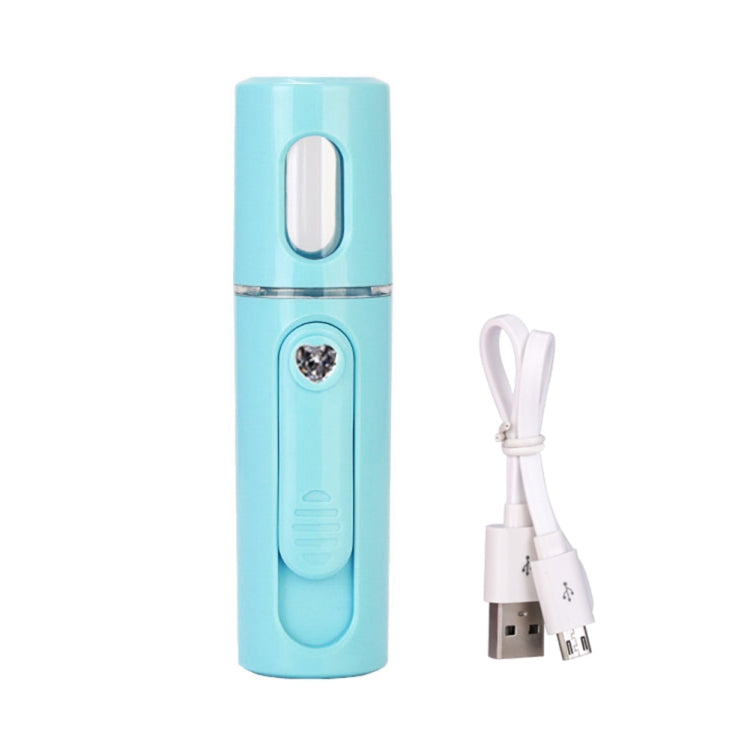 Facial Steamer Nano Steamer Handy Face Moisture Sprayer Rechargeable Mini USB Charging Automatic Alcohol Sprayer(Light blue) - Beauty Instrument by buy2fix | Online Shopping UK | buy2fix