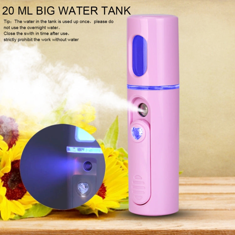 Facial Steamer Nano Steamer Handy Face Moisture Sprayer Rechargeable Mini USB Charging Automatic Alcohol Sprayer(Light blue) - Beauty Instrument by buy2fix | Online Shopping UK | buy2fix