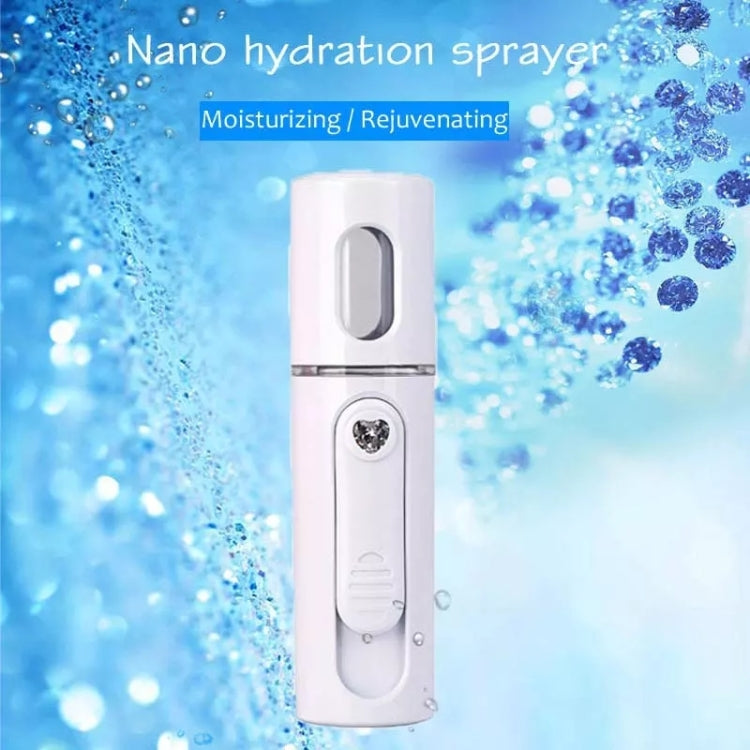 Facial Steamer Nano Steamer Handy Face Moisture Sprayer Rechargeable Mini USB Charging Automatic Alcohol Sprayer(Light purple) - Beauty Instrument by buy2fix | Online Shopping UK | buy2fix