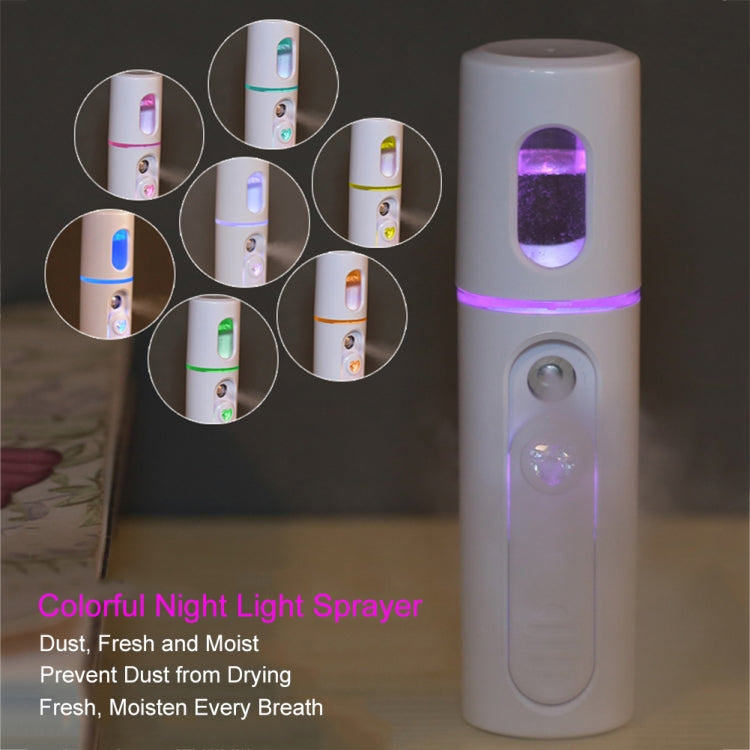 Facial Steamer Nano Steamer Handy Face Moisture Sprayer Rechargeable Mini USB Charging Automatic Alcohol Sprayer(Light purple) - Beauty Instrument by buy2fix | Online Shopping UK | buy2fix