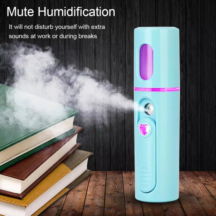 Facial Steamer Nano Steamer Handy Face Moisture Sprayer Rechargeable Mini USB Charging Automatic Alcohol Sprayer(Light purple) - Beauty Instrument by buy2fix | Online Shopping UK | buy2fix