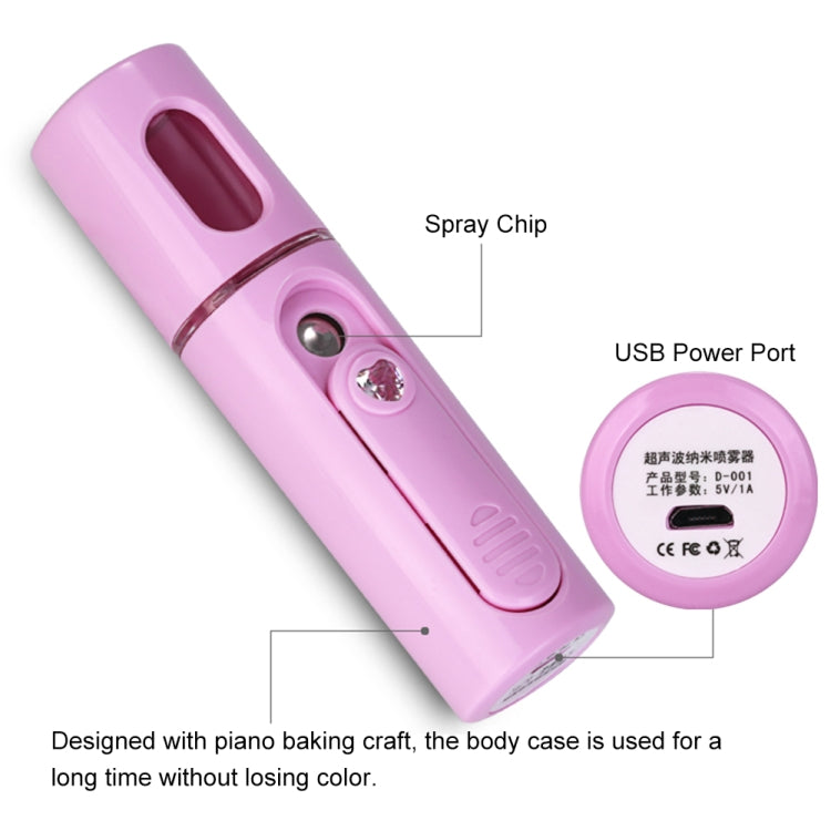 Facial Steamer Nano Steamer Handy Face Moisture Sprayer Rechargeable Mini USB Charging Automatic Alcohol Sprayer(Light purple) - Beauty Instrument by buy2fix | Online Shopping UK | buy2fix