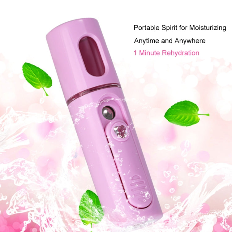 Facial Steamer Nano Steamer Handy Face Moisture Sprayer Rechargeable Mini USB Charging Automatic Alcohol Sprayer(Light purple) - Beauty Instrument by buy2fix | Online Shopping UK | buy2fix