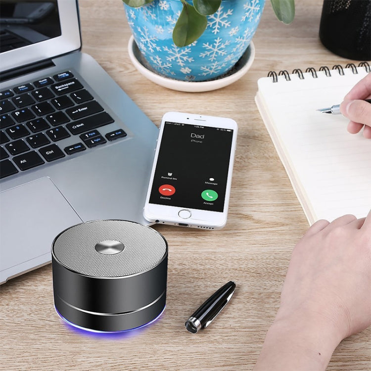 Portable Wireless Bluetooth Speaker Stereo LED Speakers with Built-in Mic MP3 MINI Subwoof Smart Column Loudspeaker - Desktop Speaker by buy2fix | Online Shopping UK | buy2fix