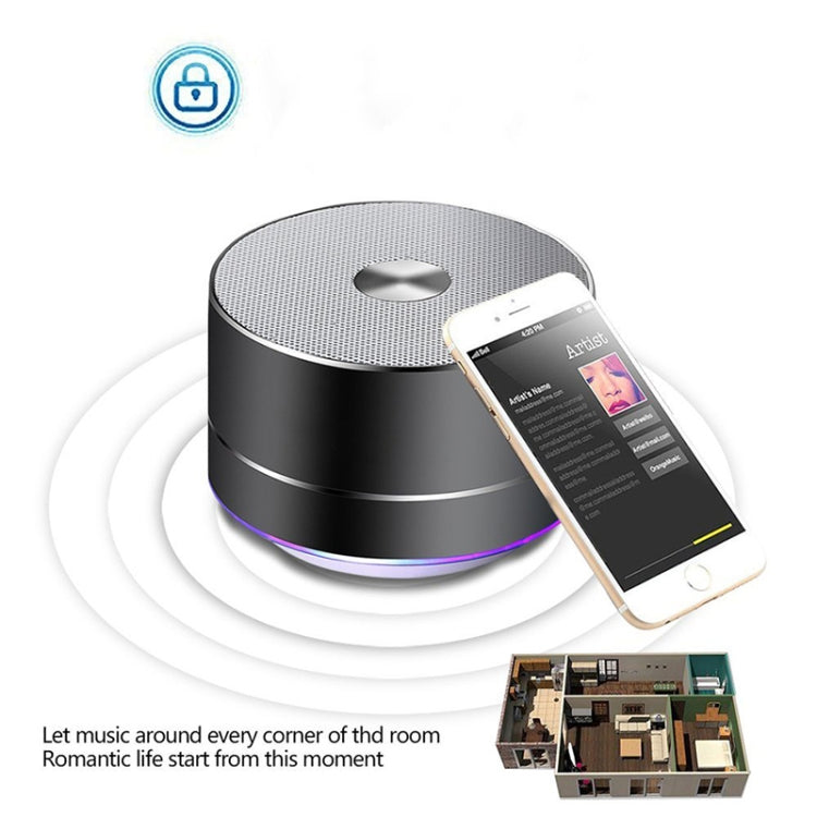 Portable Wireless Bluetooth Speaker Stereo LED Speakers with Built-in Mic MP3 MINI Subwoof Smart Column Loudspeaker - Desktop Speaker by buy2fix | Online Shopping UK | buy2fix