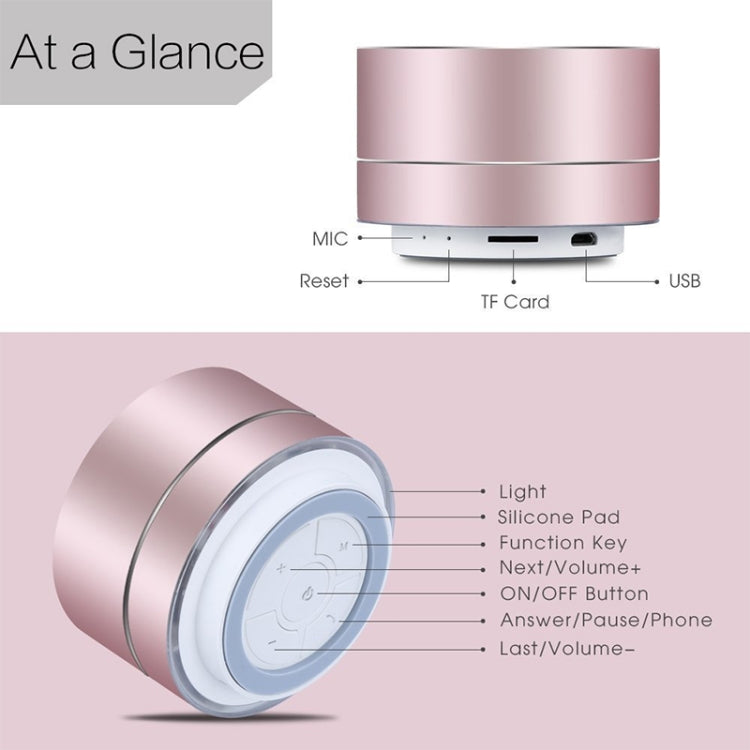 Portable Wireless Bluetooth Speaker Stereo LED Speakers with Built-in Mic MP3 MINI Subwoof Smart Column Loudspeaker - Desktop Speaker by buy2fix | Online Shopping UK | buy2fix