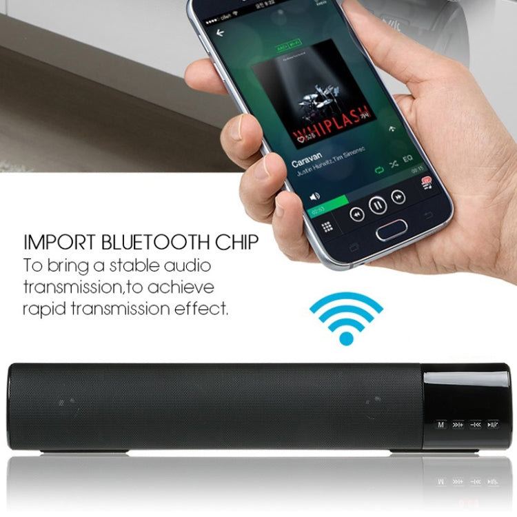 TOPROAD High Power 10W HIFI Portable Wireless Bluetooth Speaker Stereo Soundbar TF FM USB Subwoofer Column for Computer TV Phone(Blue) - Desktop Speaker by TOPROAD | Online Shopping UK | buy2fix