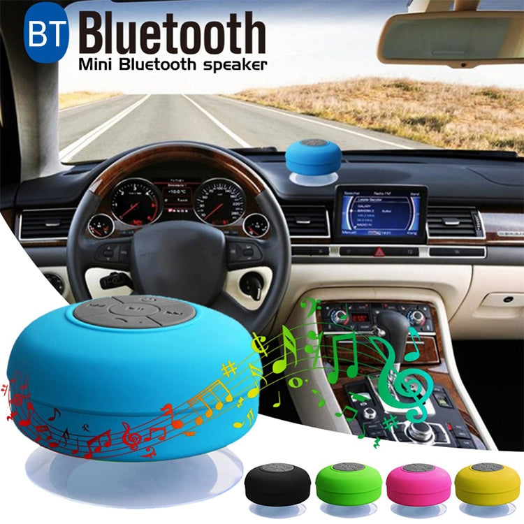 Mini Portable Subwoofer Shower Wireless Waterproof Bluetooth Speaker Handsfree Receive Call Music Suction Mic for iPhone Samsung(White) - Waterproof Speaker by buy2fix | Online Shopping UK | buy2fix