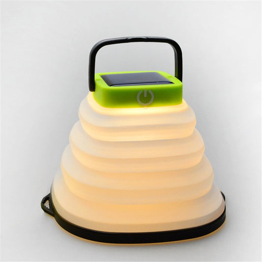 Folding Solar Lamp Outdoor Camping Tent Lamp LED Camping Lamp(Black) by buy2fix