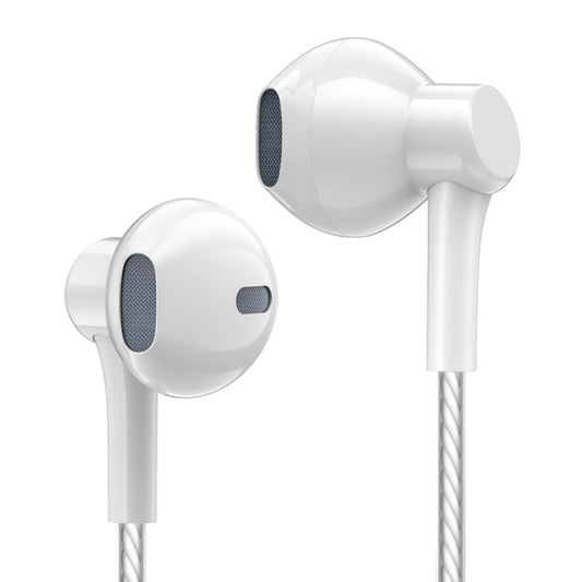 PTM P7 Stereo Wire-controlled Earphone with Microphone, Cable Length: 1.2m(White) by buy2fix