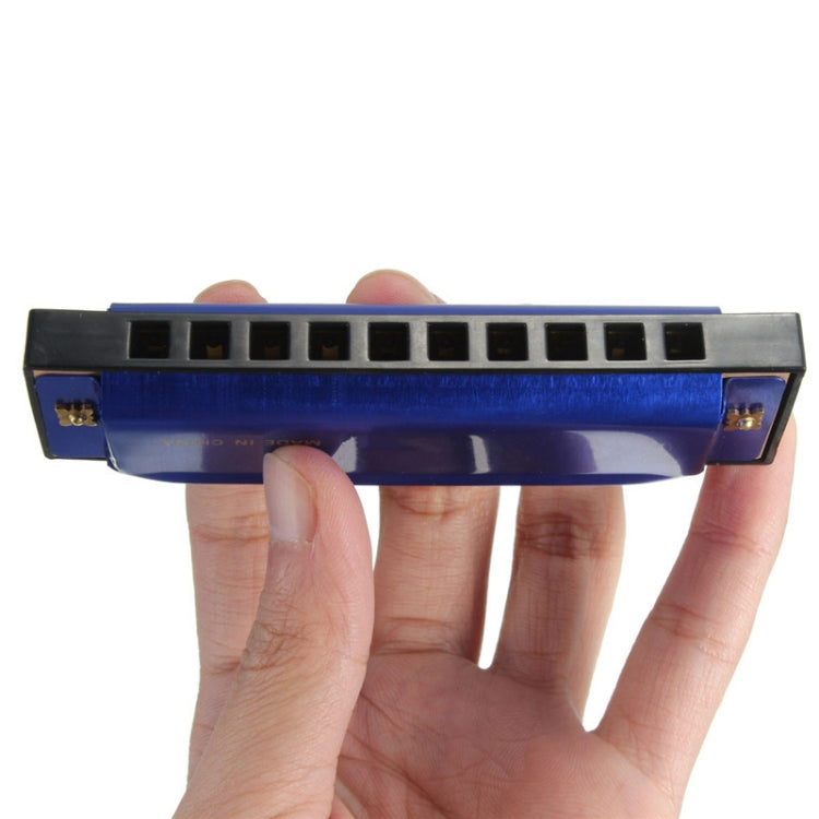 BEE 10-holes Dual-tones C Tone Brace Harmonica(Red) - Wind Instrument Accessories by BEE | Online Shopping UK | buy2fix
