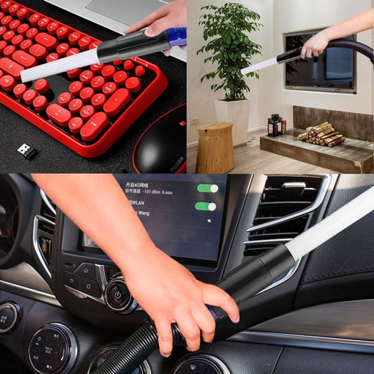 Universal Vacuum Attachment Tool, Tiny Tubes Cleaner for Car /Pets/ Keyboards/Air Vent /Drawers by buy2fix