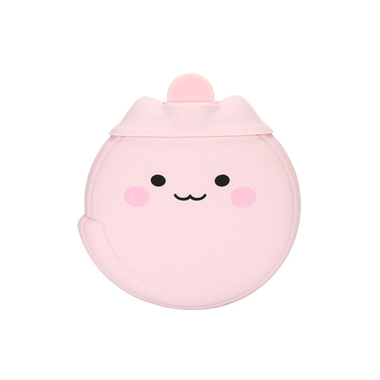 Cartoon Silicone Mini Warm Belly Warm Palace Water Injection Explosion-Proof Warm Water Bag(Coral Powder) - Hot Water Bags by buy2fix | Online Shopping UK | buy2fix