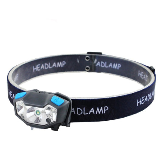 Usb Rechargeable Waterproof Sensor Headlight Outdoor Fishing Light(Black) by buy2fix