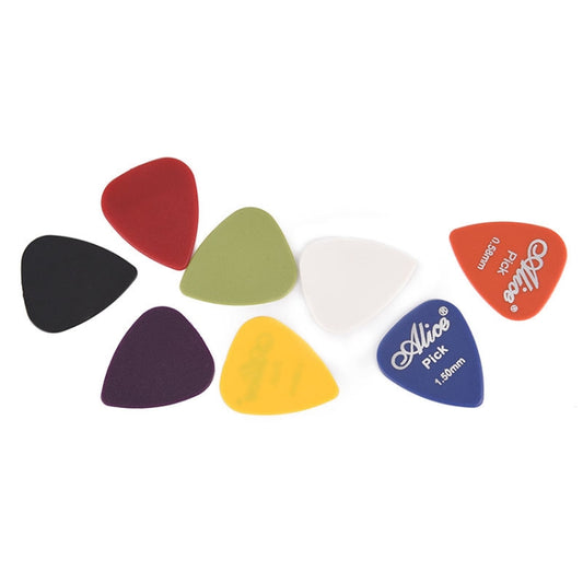 Alice 50 PCS ABS Electric Guitar Picks, Random Color Delivery, Surface:Mirror, Size:0.81mm - String Instrument Accessories by Alice | Online Shopping UK | buy2fix