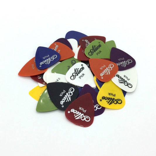 Alice 50 PCS ABS Electric Guitar Picks, Random Color Delivery, Surface:Mirror, Size:0.58mm, 0.71mm, 0.81mm Mixing - String Instrument Accessories by Alice | Online Shopping UK | buy2fix
