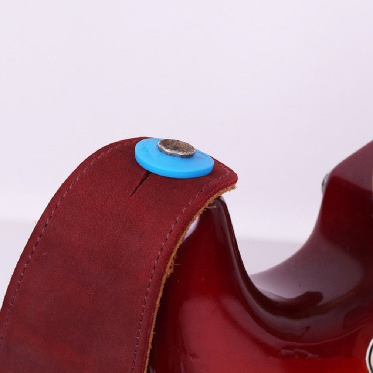 10 PCS No Word Version Silicone Guitar Strap Buckle Tail Stud(Blue) - String Instrument Accessories by buy2fix | Online Shopping UK | buy2fix