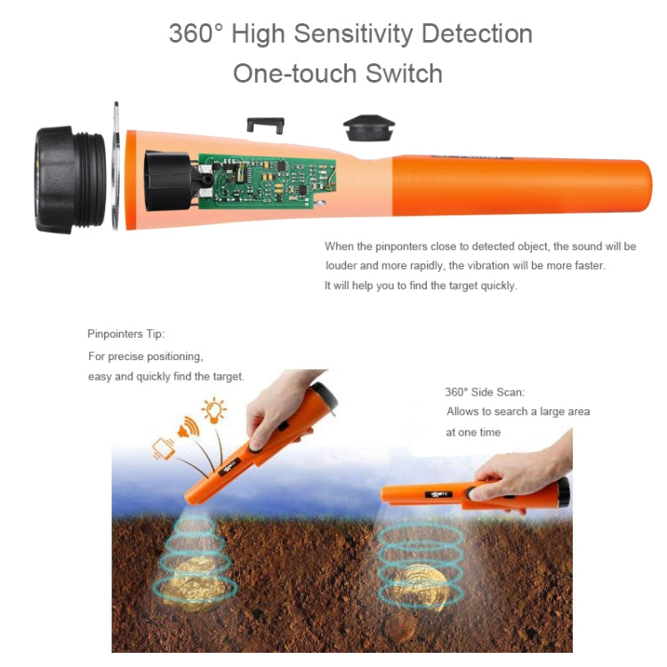 Goint S Metal Detector Gold Detector Pointer Pinpointing(Orange) Random Package Delivery - Metal Detector by Goint | Online Shopping UK | buy2fix