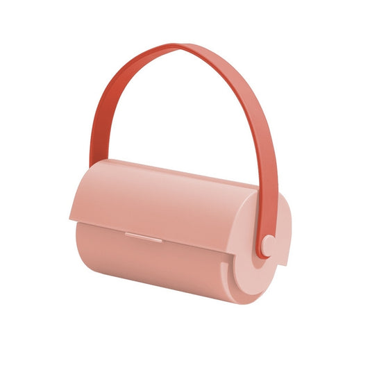 Handheld Lanyard Roller Sticky Hair Clothes Convenient Dust Removal Brush(Pink) by buy2fix