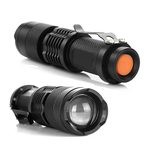 LED Outdoor Rechargeable Telescopic Zoom Mini Glare Flashlight, Specification:Single by buy2fix