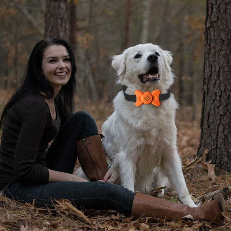 Automatic Voice Control Bark Arrester Collar Pet Supplies Trainer(Orange) by buy2fix