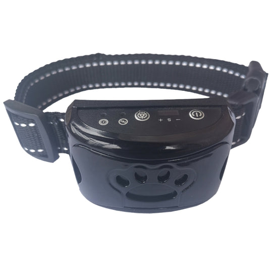 Rechargeable Waterproof Intelligent Identification Automatic Lock Bark Stop(Bright Black) by buy2fix