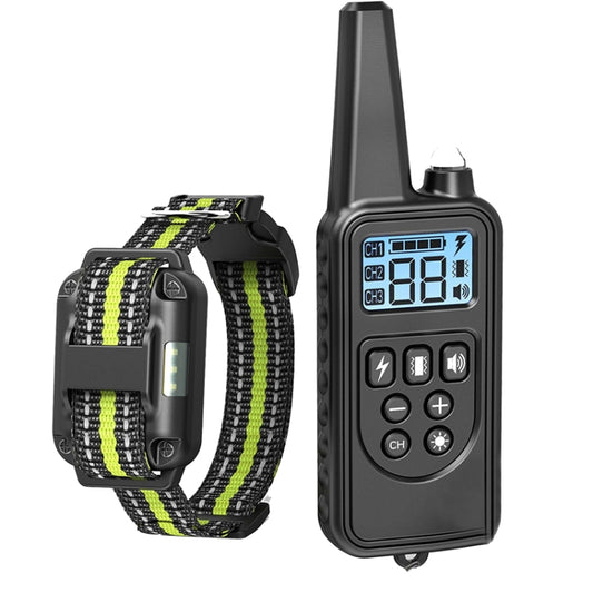 Bark Stopper Pet Supplies Collar Remote Control Collar Dog Training Device, Style:880-1 Green by buy2fix