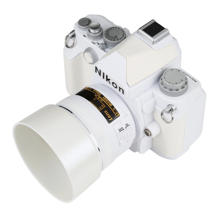 Non-Working Fake Dummy DSLR Camera Model DF Model Room Props Ornaments Display Photo Studio Camera Model Props, Color:White(With Hood) - Camera Model by buy2fix | Online Shopping UK | buy2fix