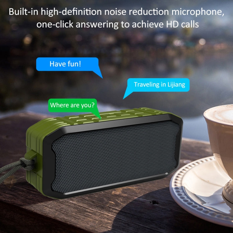 F8 IP67 Waterproof Outdoor Sports Wireless Card Bluetooth Speaker(Black) - Waterproof Speaker by buy2fix | Online Shopping UK | buy2fix