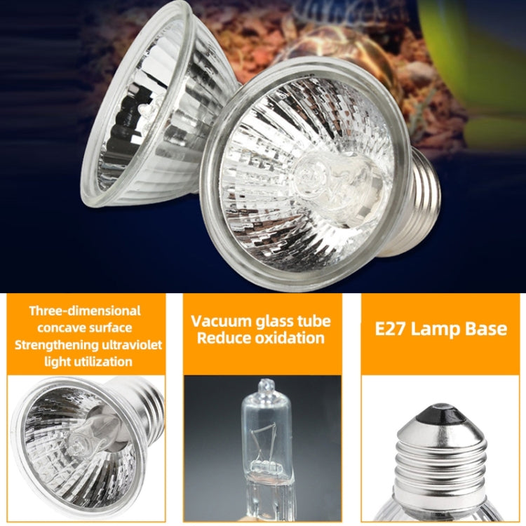 UVA+UVB Full Spectrum Solar Reptile Lamp Lizard Light Turtle Basking Lamp, Specification: 25W - Reptile Supplies by buy2fix | Online Shopping UK | buy2fix
