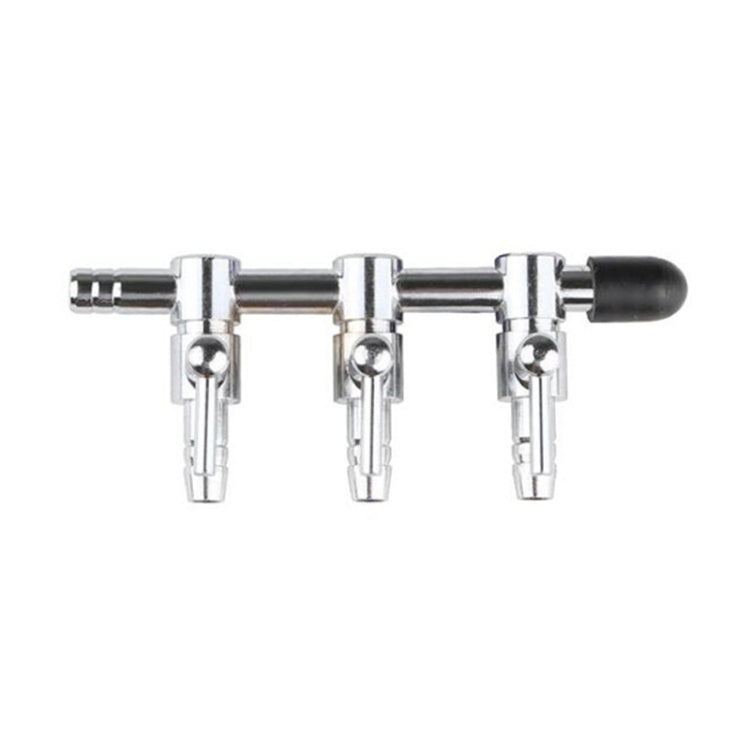 Fish Tank Oxygen Pipe Stainless Steel Distributor Oxygen Regulating Valve, Specification: Three Heads - Air Pumps by buy2fix | Online Shopping UK | buy2fix