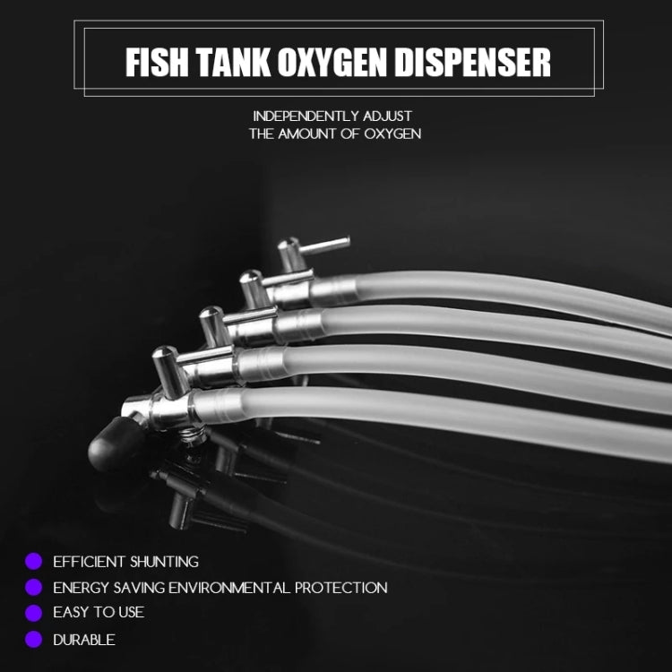 Fish Tank Oxygen Pipe Stainless Steel Distributor Oxygen Regulating Valve, Specification: Eight Heads - Air Pumps by buy2fix | Online Shopping UK | buy2fix